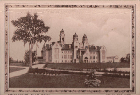 NY, Chazy - Chazy Central Rural School, @1924 W H Miner postcard - 606020