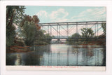 NY, CORLAND - Port Watson Street Bridge, Tioughnioga River postcard - w02820