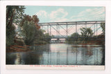 NY, Cortland - Port Watson Street Bridge, Tioughnioga River postcard - w02820