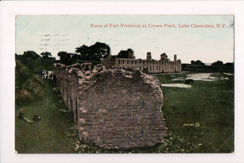NY, Lake Champlain - Ruins of Fort Frederick, Crown Point @1910 - A12123
