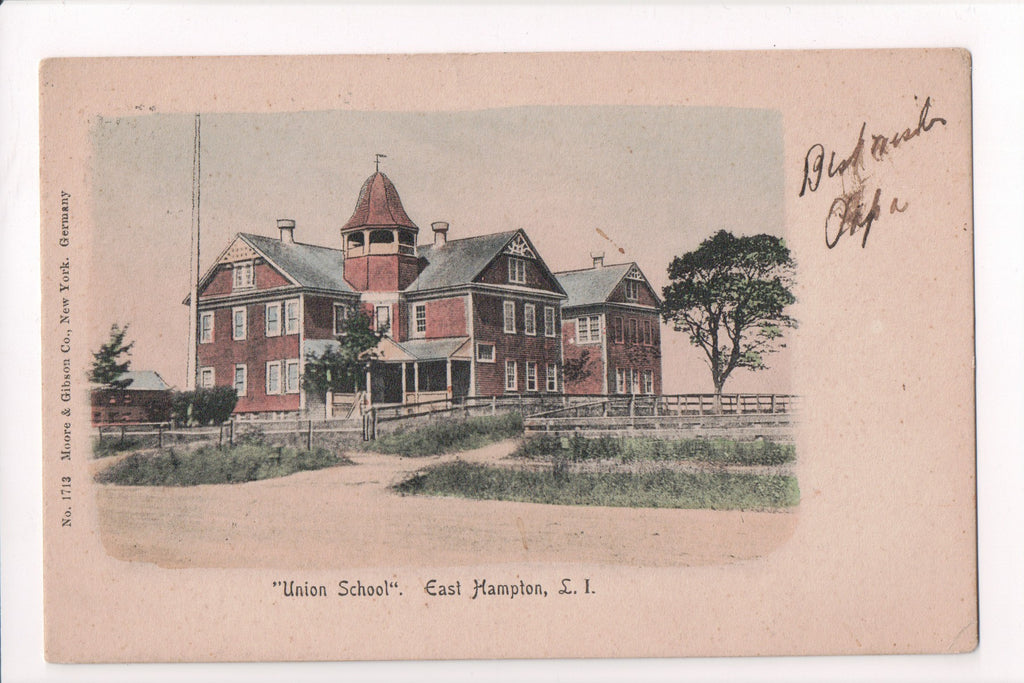 NY, EAST HAMPTON - Union School, Long Island postcard - B17013
