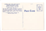 NY, ELMA - Luders Log Cabin Restaurant interior postcard - D17051