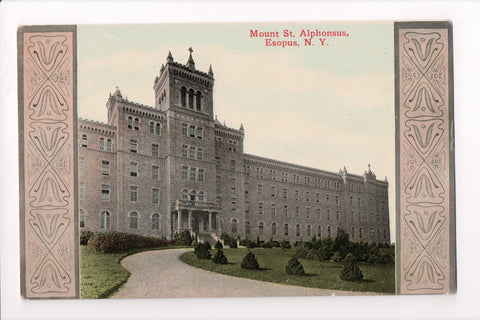 NY, Esopus - Mount St Alphonsus School? postcard - D17046