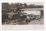 NY, FALLSBURGH - dam and buildings along the edge postcard - 501102