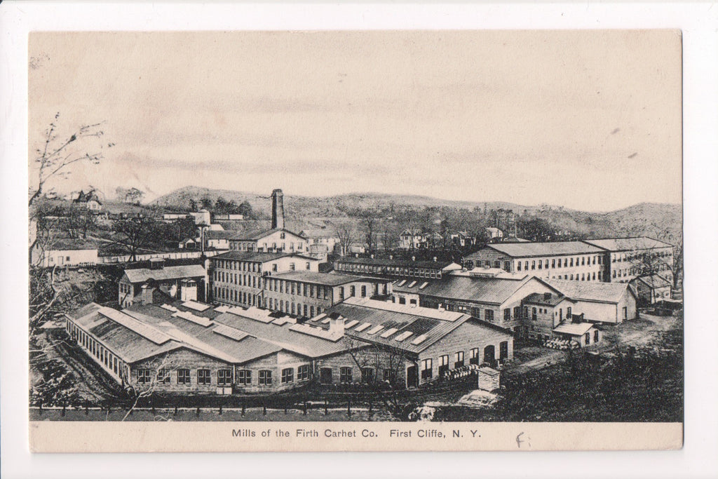 NY, FIRTH CLIFFE - Firth Carhet Co - Mills and buildings in Yard (original SOLD) D17172