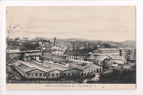 NY, Firth Cliffe - Firth Carhet Co - Mills and buildings in Yard - D17172