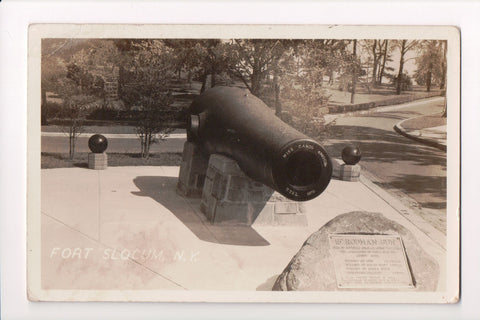 NY, Fort Slocum - 15 inch Rodman Gun closeup - RPPC - 606290-2