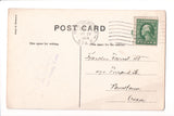 NY, Freeport - Fulton St, Adolph Levy, @1914 vintage Long Island postcard - C060
