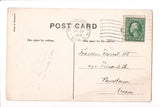 NY, FREEPORT - Fulton St, Adolph Levy, @1914 vintage Long Island postcard - C060