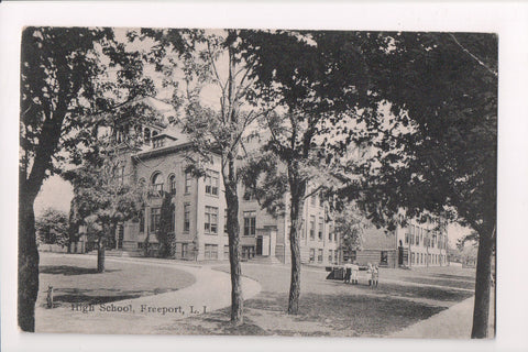 NY, FREEPORT - High School, kids, @1913 (original SOLD) C06161