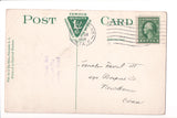 NY, Freeport - South Ocean Avenue, @1913 vintage I Da Silva postcard