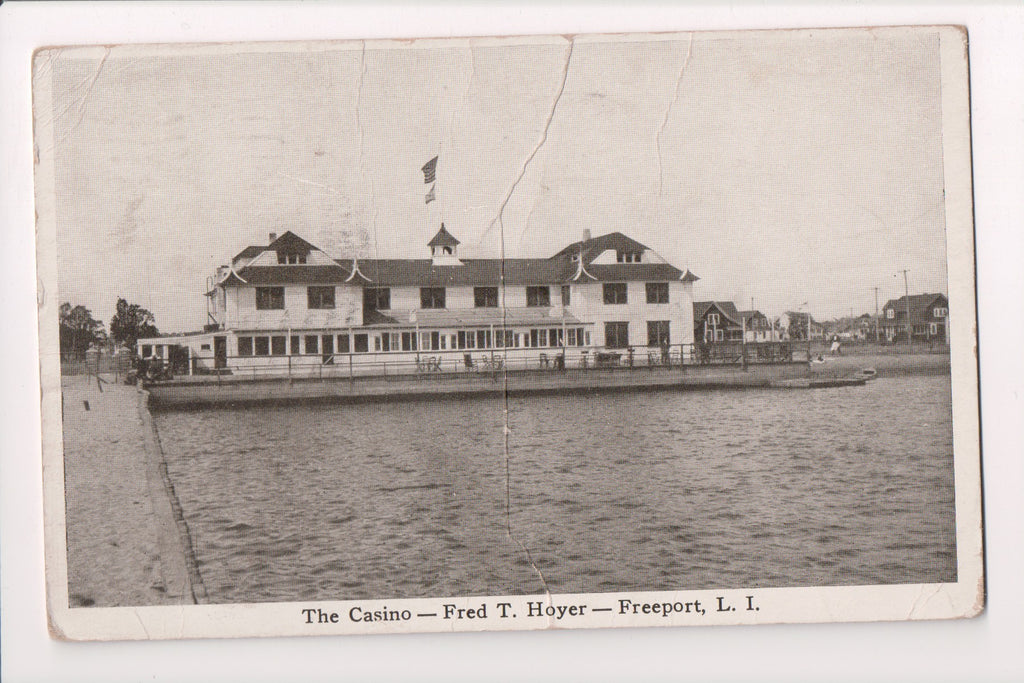 NY, FREEPORT - The Casino - Fred T Hoyer -(original SOLD) C06570