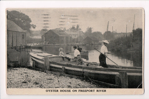 NY, FREEPORT - Oyster House on Freeport River, ladies (original SOLD) C06820