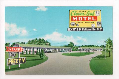 NY, FULTONVILLE - Clover Leaf Motel (New) postcard - D17331