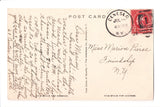 NY, GENESEO - Methodist Church, Wadsworth Library - @1925 postcard - D17072