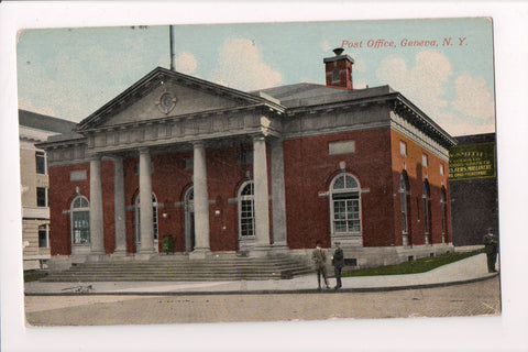 NY, GENEVA - Post Office, PO, W Smith Goods Co - postcard w01967