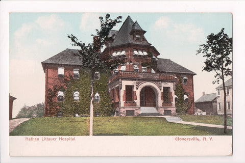 NY, GLOVERSVILLE - Nathan Littauer Hospital postcard - D17249