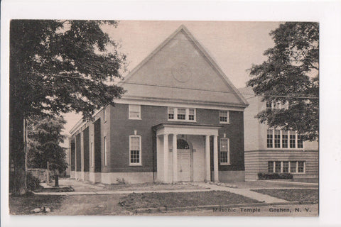 NY, Goshen - Masonic Temple postcard - MB0626