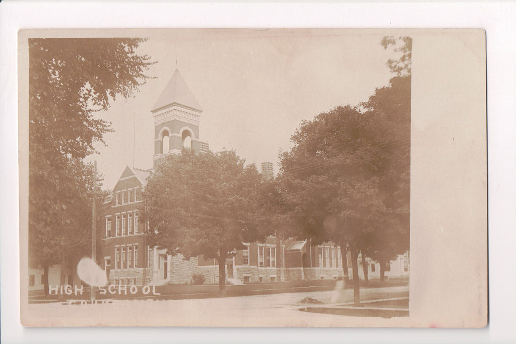 NY, Gouverneur - High School - Kruxo RPPC - D17257