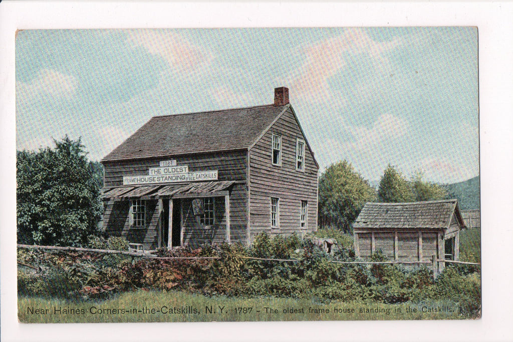 NY, HAINES CORNERS - in the Catskills - Oldest Frame house - D17186