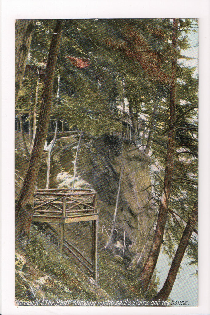 NY, HARMON - The Bluff - Tea House postcard - D17150