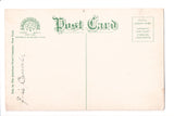 NY, HERKIMER - Road by river, person on bike postcard - D17042