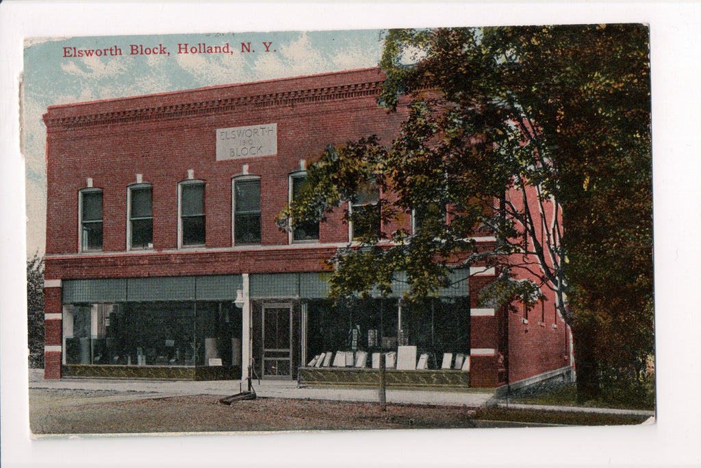 NY, Holland - Elsworth Block postcard - D17020