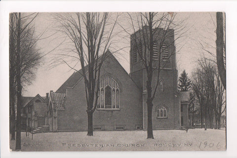 NY, HOLLEY - Presbyterian Church postcard - D17028