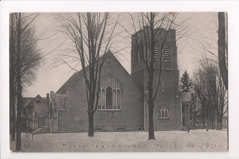 NY, Holley - Presbyterian Church postcard - D17028