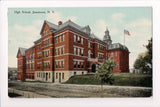 NY, Jamestown - High School - Harry H Hamm card - D17049