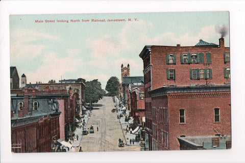 NY, JAMESTOWN - Main Street postcard - D17052
