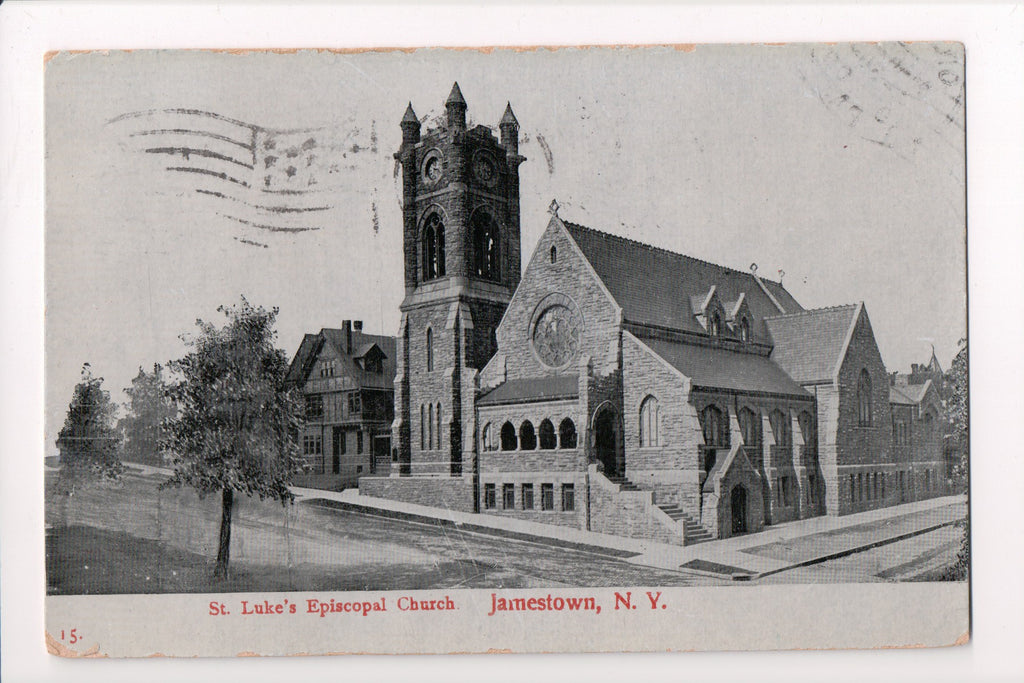 NY, JAMESTOWN - St Lukes Episcopal Church postcard - D17160