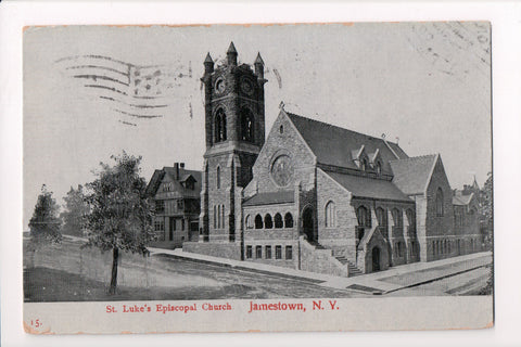 NY, JAMESTOWN - St Lukes Episcopal Church postcard - D17160