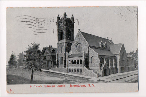 NY, Jamestown - St Lukes Episcopal Church postcard - D17160
