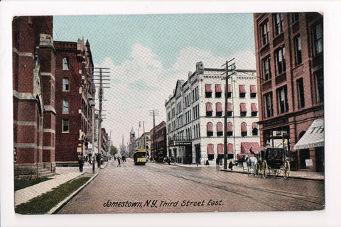 NY, JAMESTOWN - Third Street East postcard - D17053