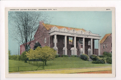 NY, JOHNSON CITY - American Legion Bldg, Frank A Johnson Post 758 - D17062
