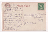 NY, JOHNSTOWN - Fire Dept and City Hall, Firemen postcard closeup - A12057