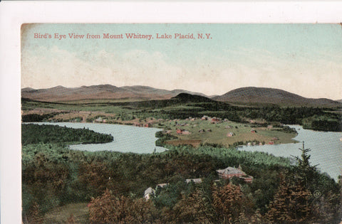 NY, LAKE PLACID - Birds Eye View form Mount Whitney, @1911 postcard - D03078