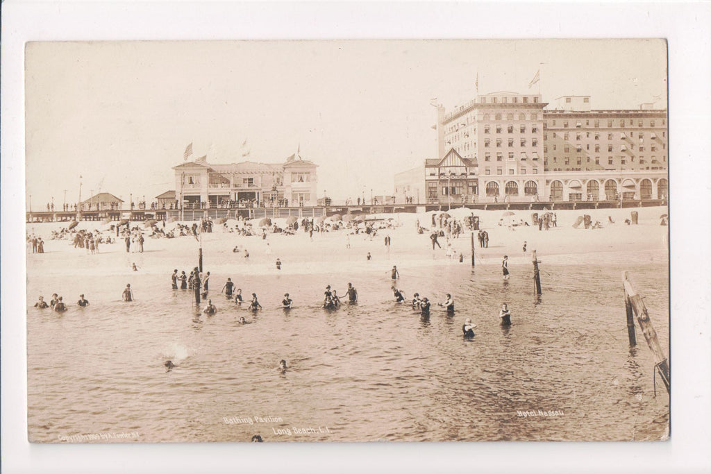 NY, Long Beach - Hotel Nassau - RPPC - C06127