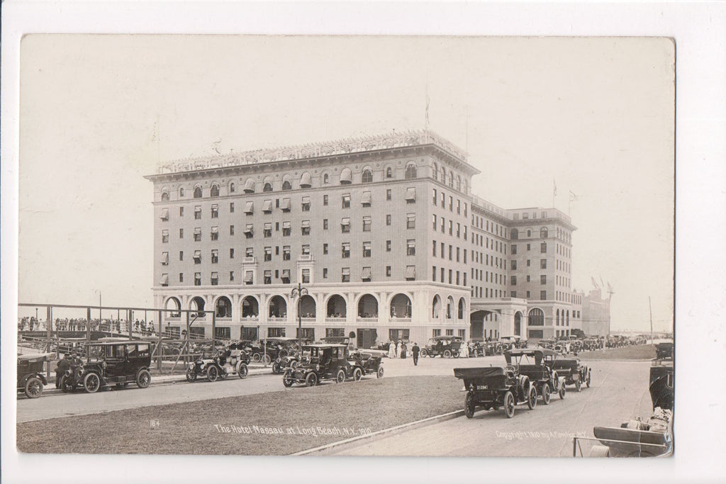 NY, Long Beach - Hotel Nassau - Fowler RPPC - C06128