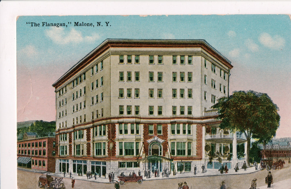 NY, MALONE - The Flanagan Hotel - @1918 (original SOLD) B05191