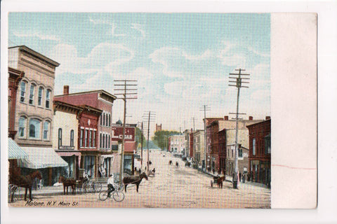 NY, Malone - Main Street scene - B08300