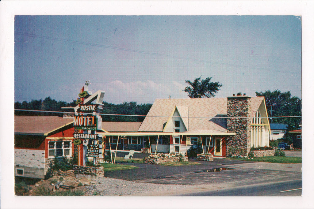 Canada - Caughnawaga, QC - Rustik Motel, vintage postcard - D17340