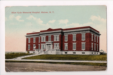 NY, MALONE - Alice Hyde Memorial Hospital, @1915 postcard - w01870
