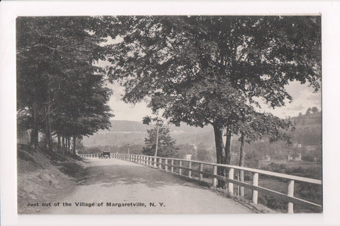 NY, Margaretville - Road view, just out of the village postcard - D17194