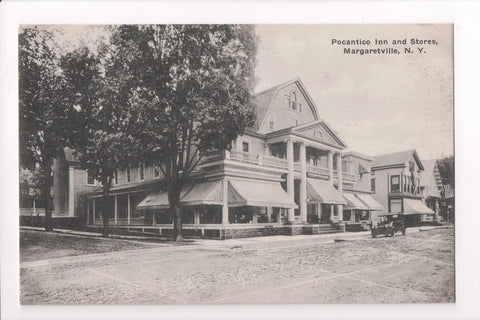 NY, MARGARETVILLE - Pocantico Inn and Stores postcard - D17191