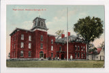 NY, Massena Springs - High School postcard - CR0029