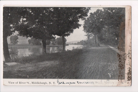 NY, MIDDLEBURGH- River Street - vintage postcard - E17019