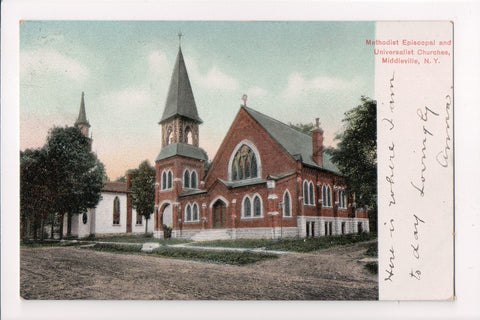 NY, Middleville - Methodist Episcopal and Universalist churches - w00650