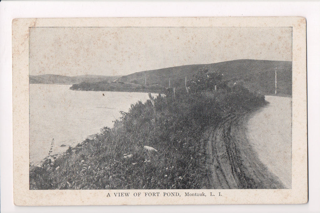 NY, MONTAUK - Fort Pond view - Long Island - A M Simon postcard - w02814